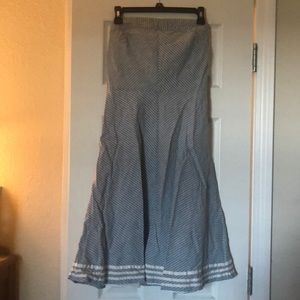 Light blue strapless dress size 8